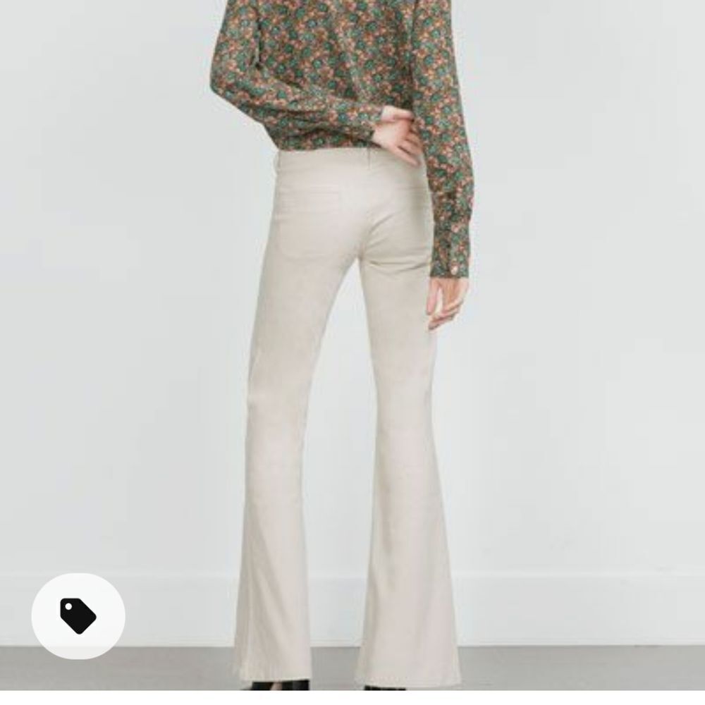 ZARA basic  denim ivory jeans - Picture 3 of 16